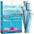 Hydravive® Rehydration Electrolytes Powder - High Strength Vitamin C and All 8 B Vitamins: B1, B3, B5, B12 Supplement Sachet Drink - Effervescent Electrolyte Hydration Tablets - 7 Pack Berry Blast