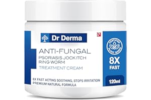 LOCK N STOCK Dr Derma Antifungal Cream | Athletes Foot Treatment | Psoriasis Cream | Jock Itch Cream Antifungal | Eczema Cream Ringworm Cream for Adults | Antihistamine Cream | Itch Relief Cream Extra Large 120ml