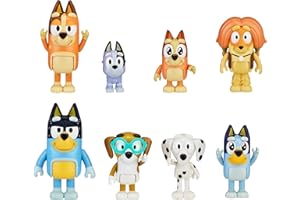 AKEDO Bluey Figuren 8er Mega-Pack