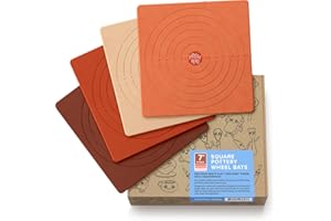 Pottery Head Töpferschläger für Töpferscheibe – Set mit 4 quadratischen 19,1 cm großen Töpferradschlägern mit Führungslinien – Tonwerkzeuge, Keramikwerkzeuge und Töpferscheiben-Zubehör –