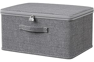 ACESOME ㅤ ACESOME Boîte de rangement verrouillable pour médicaments, boîte à pharmacie avec serrure à combinaison, boîte de rangement pour bonbons, jouets (45 x 35 x 26 cm)