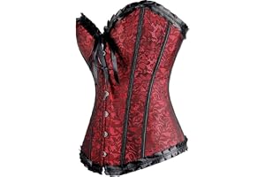 Body Top Body Body Kvinnor Medeltida Elegant Overbust Bodysuit Toppar Push Up Plastben Halloween Bä Korsett Steampunk Strä