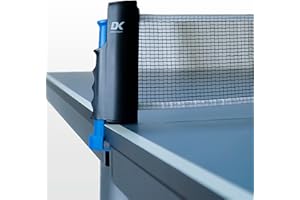 DARIUS KNIGHT DK Retractable Ping Pong Net, Portable Table Tennis Net Rack, Perfect for Ping Pong Table, Office Desk, Home Kitchen or Dining Table