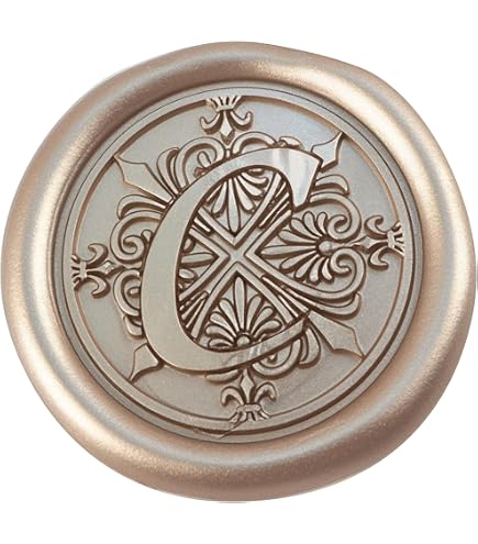 Sceaux De Cire Autocollants Personnalisables - Pour Mariages, Invitations Et Cadeaux - Prénom, Logo, Lettres - 3