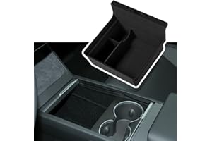 ‎MIEBA MIEBA Mittelkonsole Organizer-Ablage für neues Tesla Model 3 Highland 2024 Zubehör, für Tesla Model 3 2024 Highland Aufbewahrungsbox, innen beflockt, vorne (Modell 3 Highland Frontbox)