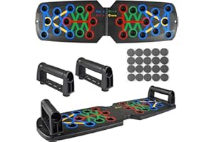 RUNUP Push Up Training Board, Multifunctional Fitness Board with Handles, Portable and Foldable, Home Fitness Training for Men/Women, 22 Workout Modes