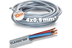 Lapp 00101234 - Cavo di controllo per olio Classic 100, 4 x 0,5 mm², senza conduttore di protezione verde e giallo, cavo a 4 fili, in PVC con divisione a colori, 4 fili