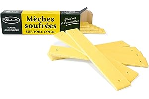 Duhalle 734 12 mèches soufrées œnologique, Jaune, 4 x 12 x 27,5 cm