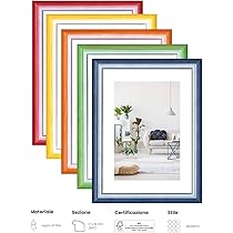Cornice Legno 50x70 Cm FRAMO N°074 - Per Poster, Puzzle E Foto, Vetro Antiriflesso - Foto 7