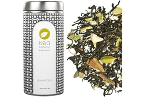 ‎TEA EXCLUSIVE tea exclusive | Masala Chai Tee | Schwarzer Tee mit Gewürzen | nach Original Familien Gewürzmischung aus Indien Assam | lieblich & würzig | Dose 100g