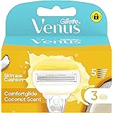 Gillette Venus Comfortglide LAMETTE DONNA RICAMBIO per RASOIO DONNA Cocco Plus Olaz, LAMETTE (da 5 Lame), per una Rasatura Li