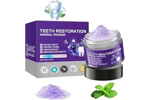 CEBOIC Blanqueador Dental Profesional, Polvo Blanqueador de Dientes, Polvo Mineral de Restauración de Dientes, Blanqueamiento Dental de Larga Duración, Eficaz Para Fortalecer Dientes y Encías