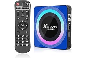 ADDCOLOR Android TV Box, Boitier TV Android 13 avec 2GB RAM 16GB ROM RK3528 Quad-Core 64bit Cortex-A53 Support 2.4/5.0GHz WiFi6 BT5.0 HD 8K 10/100M Ethernet HDMI 2.0