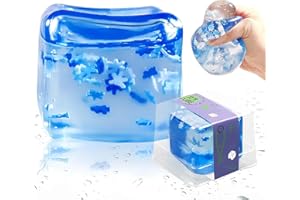 oyeftp Stressbälle Squeeze Cube - Antistressbälle für Kinder Erwachsene, Squeeze Spielzeug Squishies Ball, Anti Stress Spielzeug Bälle, Ice Cube Fidget Toy 1 Pack