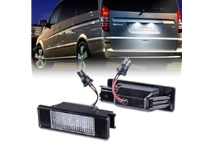‎OZ-LAMPE OZ-LAMPE 2 x LED License Plate Light for Mercedes W639 Viano Vito Bus Sprinter W906 License Plate with CAN-BUS License Plate Light