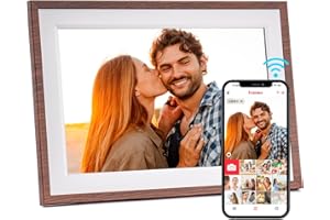 BLKE MAX Cornice Digitale,32GB FRAMEO Cornice Foto Digitale Intelligente WiFi (10,1"), Schermo Touch IPS 1280x800, Rotazione Automatica (Verticale/Orizzontale), Condivisione Istantanea via Frameo
