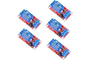 RUNCCI-YUN 5 Piezas Módulo de Relé de 1 Canal 24V con Aislamiento Optoacoplador, soporte alto o bajo nivel disparador Módulo de Relé de Expansión