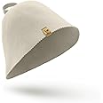 Jedrzejko Sauna hat cap wool sauna suit headcare wool (White)