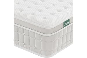 ‎SZSUILONG SZsuilong Matratze 140x200, Höhe 26cm Taschenfederkernmatratze 7-Zonen Härtegrad H3 H4 mit Memory Foam Komfort Federkernmatratze Ergonomischer, 100 Nächte Probeschlafen