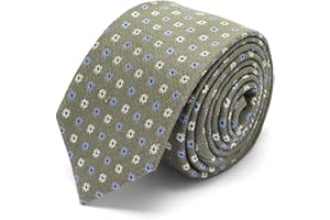 BRERA 67 Cravatta Uomo Elegante in Lana e Seta | Cravattino per Completo 148x8 | Cravatte Slim per Vestito da Cerimonia e per Abiti da Lavoro