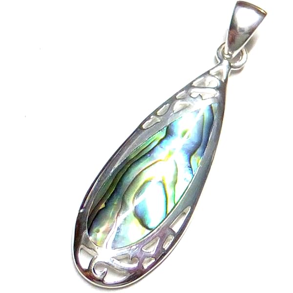 Ciondolo in argento con Conchiglia Abalone-3893OB | Gioielli