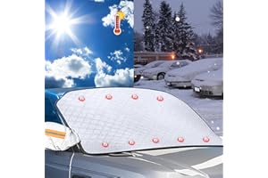 JUXTAPOSIA Autoscheiben Abdeckungen Winter,Winterschutz Auto Frontscheibe,Scheibenabdeckung AutoWinter, Frontscheibenabdeckungwinter,Abdeckung Auto Winter,Windschutzscheibenabdeckung.(170cm*143cm)