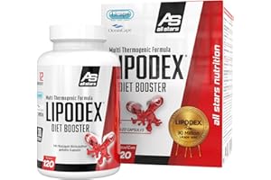‎ALL STARS ALL STARS Lipodex Diet Booster Kapseln - Hochwertige vitamin Kapseln inkl. Vitamin C + Vitamin B6, Fitness-Supplements mit Koffein, Vegetarisch & zuckerfrei