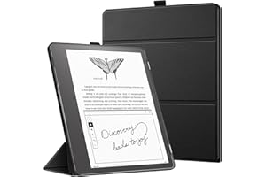 FINTIE Potrójnie składane etui do Kindle Scribe (wydanie z 2022) 10,2 cala – ultralekkie, smukłe etui z funkcją automatycznego uśpienia/budzenia, (czarne)
