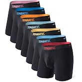 Separatec Men's Boxer Shorts Pack of 7 Double Bag Men's Underpants Bamboo Rayon Breathable Soft Underwear