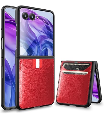 Asuwish Phone Case For Motorola Razr Plus 2024/Moto Razr 50 Ultra Wallet Cover With RFID Blocking Crossbody Wrist Strap Stand Credit Card Holder Purse - View #5