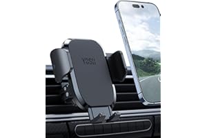 YOSH Uchwyt samochodowy, uchwyt na telefon, 2024, funkcja pamięci, na kratkę nawiewu, stabilne klipsy, do iPhone'a 14, 13, 12, Pro Max, Samsung S23, S22, S21, Ultra, Huawei