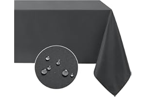 Softalker Mantel Antimanchas 80 x 80 cm Cuadrado manteles Gris Impermeable Mantel salón, Duradero, no destiñe, Protege la Mesa, Adecuado para restaurantes, Banquetes, Eventos al Aire Libre, 1 Pieza