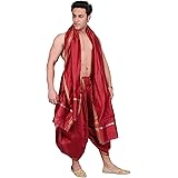 Exotic IndiaMen's Art Silk Dhoti