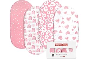 Lot de 4 draps-housses GLLQUEN BABY pour lit de bébé