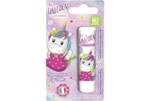 Naturaverde | Dzieci - Be A Unicorn - balsam truskawkowy, masło kakaowe dla dzieci z masłem shea BIO, z filtrami UVA-UVB - SPF 15, 5,7 ml