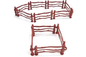 HAOBIN 50 Pezzi Recinto Di Cavalli Recinto Per Animali Fattoria Accessori Per Recinzioni Recinti Per Cavalli Fattoria Di Recinzione Forniture Per La Deco Del Paesaggio In Miniatura Della Casa Delle