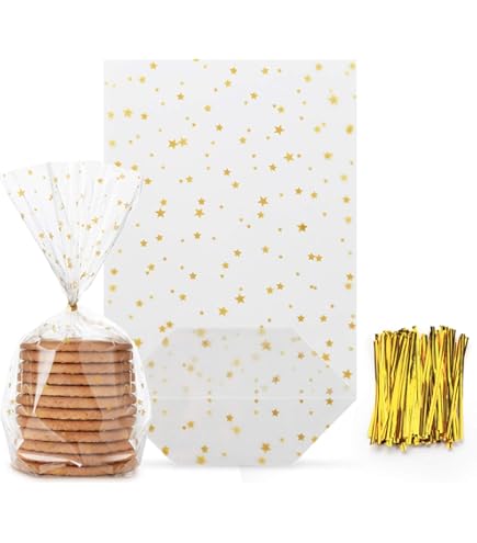 Fako Bijoux® - 100x Uitdeelzakjes - Cellofaan Plastic Traktatie Kado Zakjes - Snoepzakjes - Stipjes - 10x10cm