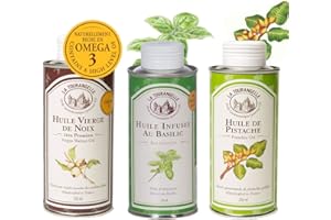 La Tourangelle Walnussöl / Basilikumöl / Pistazienöl Trio Packung, 750 ml