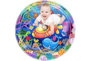 ZMLM Baby Tummy Time Wassermatte: Kleinkindspielzeug Geschenk Aktivität Spielmatte Aufblasbare sensorische Spielmatte Babys Bauchzeit Pat Indoor Pad für 3 6 9 Monate Neugeborene Kleinkind Spaßspiel