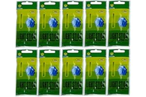 QualyQualy Bâtons Lumineux pour Pêche Bouchons, flotteurs et Bobbers, Lumières de Bobber de Pêche, Lumière de pêche de Nuit Light Sticks 25 mm, 37 mm, 50 mm, 75 mm 10 Paquets