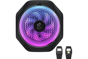 Black Shark Phone Cooler, MagCooler 4 Pro Magnetic Phone Cooling Fan, RGB Light, App, 27W Cellphone Radiator for Gaming & Video Streaming & Car Driving Mobile Cooler for Phones & Tablets & iPads