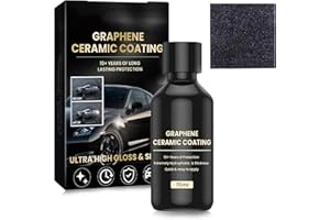 ThrivingAura Ceramic Coating Car,Graphene Ceramic Coating Kit Car Ceramic Coating Kit Nano Graphene Coating Hydrophobic Anti Scratch Protection from Chemical Stains and Etching for Cars Motorcycle