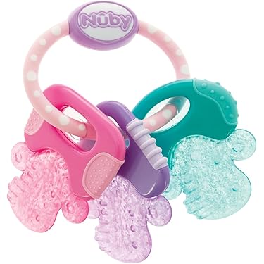 Vicloon Bijtring voor Baby's, 12 Stuks Siliconen, 6 stuks Tandhulp met 2 Babylepels 4 Reinigingsborstels voor Baby's van 6-12 Maanden Sensorisch Kauwen Molar Speelgoed