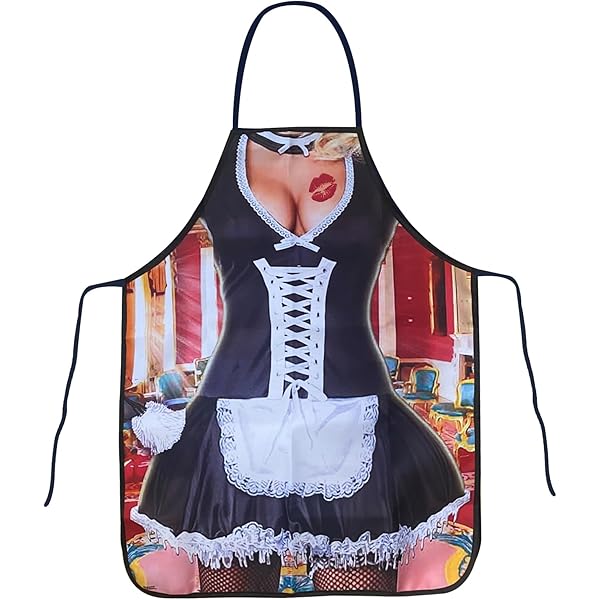 Grembiule Da Cucina Divertente Con Uomo Muscoloso - Design 3D Sexy Per BBQ, Feste E Cosplay - Foto 4