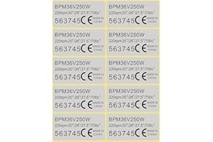ECSiNG 10x Autocollant de Moteur d'entraînement Moyen 36V 250W Moteur Étanche Autocollant Decal 4.5x2.3cm Moteur CE Étiquettes Compatible avec BAFANG BBS01 BBS01B BBS02 BBS02B