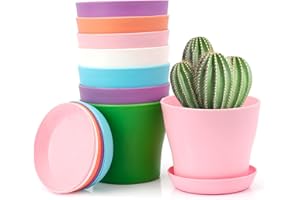 CHICQUENCH Pot de Fleur,Cache-Pots de Fleurs,Pot de Fleur Exterieur,Pot Plastique Plante,8pcs Pot de Fleur Plastique,Petit Pot de Fleur,Pot Rempotage,Pot Semis Plastique,Jardiniere Balcon,Pot Semis,Bacs à Fleurs