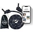 AXiOFiT Flow Rope Exercise Jump Ropes for Home Gym Cardio Weighted Jump Rope for Freestyle Skipping & Jumping Helps Upper Body Fitness for Boxing & HIIT Beginner – 560g (1.23lb)