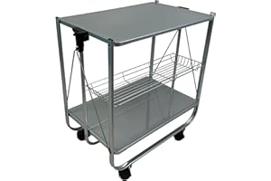 ABC HOME LIVING ABC Home | Servierwagen | Küchenwagen | grau lackiert | 70 cm H