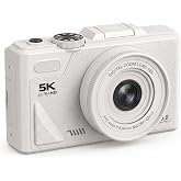 5K Dijital Kamera, Fotoğraf&ccedil;ılığa Yeni Başlayanlar İ&ccedil;in Auto Focus Fotoğraf Makinesi, 3 İn&ccedil; Katlanabilir IPS Ekran, &Ccedil;ocuklar 