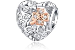 Alstade Tier Glück Traum Charm 925 Sterling Silber 5A Zirkonia Charm Anhänger für Armband Charm Bead Pendant für Europäische Armbänder Halsketten Schmuck Geschenk für Damen Frauen